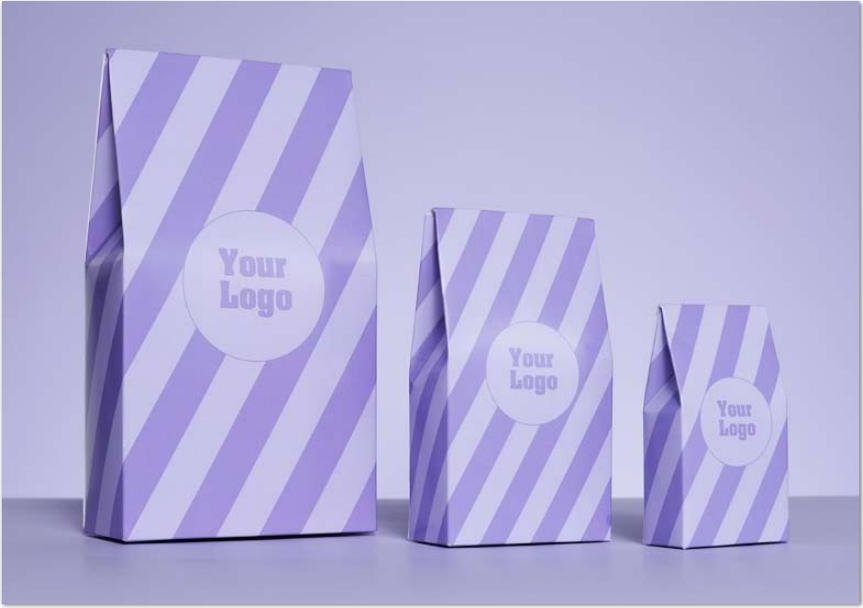 Fudgeask med tryck och logga – fudgeask