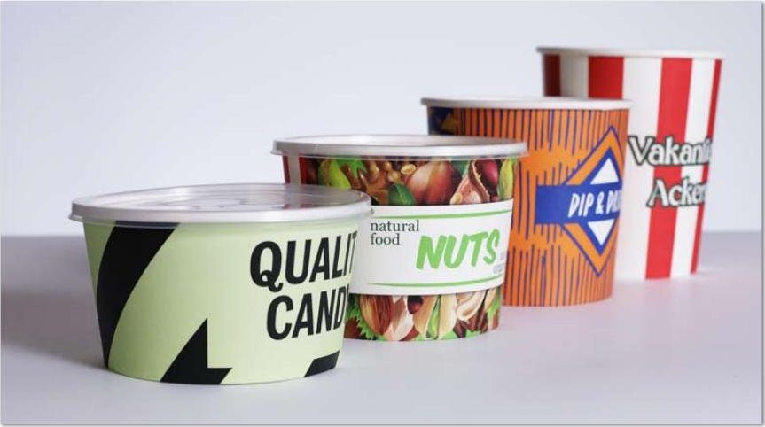 Bucket med tryck med tryck och logga – bucket med tryck