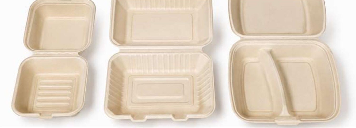 Hamburgerbox & matlåda i fiber med tryck och logga – hamburgerbox med tryck